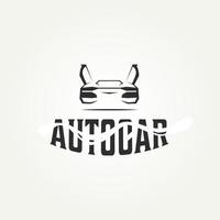 création de logo de typographie moderne voiture auto vecteur
