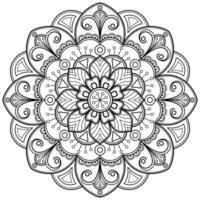 motif de mandala abstrait vectoriel