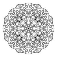 motif de mandala abstrait vectoriel