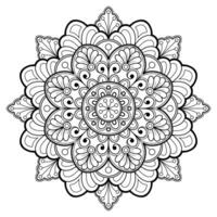 motif de mandala abstrait vectoriel