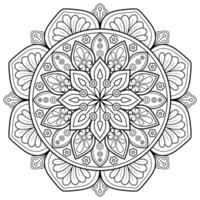 motif de mandala abstrait de vecteur. l'art sur le mur. livre de coloriage motif de dentelle le tatouage. conception pour une conception de chemise de peinture de papier peint et d'autocollant de tuile, ornement décoratif de cercle dans le style oriental ethnique vecteur