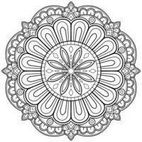 motif de mandala abstrait de vecteur. l'art sur le mur. livre de coloriage motif de dentelle le tatouage. conception pour une conception de chemise de peinture de papier peint et d'autocollant de tuile, ornement décoratif de cercle dans le style oriental ethnique vecteur