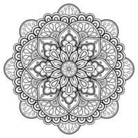 motif de mandala abstrait de vecteur. l'art sur le mur. livre de coloriage motif de dentelle le tatouage. conception pour une conception de chemise de peinture de papier peint et d'autocollant de tuile, ornement décoratif de cercle dans le style oriental ethnique vecteur