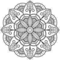 motif de mandala abstrait vectoriel