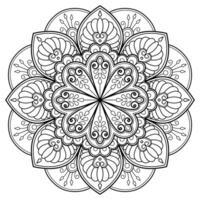 motif de mandala abstrait vectoriel