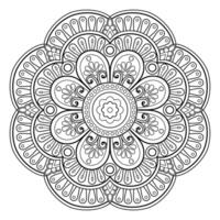 motif de mandala abstrait de vecteur. l'art sur le mur. livre de coloriage motif de dentelle le tatouage. conception pour une conception de chemise de peinture de papier peint et d'autocollant de tuile, ornement décoratif de cercle dans le style oriental ethnique vecteur