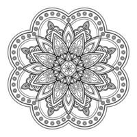 motif de mandala abstrait de vecteur. l'art sur le mur. livre de coloriage motif de dentelle le tatouage. conception pour une conception de chemise de peinture de papier peint et d'autocollant de tuile, ornement décoratif de cercle dans le style oriental ethnique vecteur