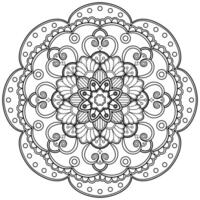 motif de mandala abstrait vectoriel