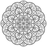 motif de mandala abstrait vectoriel