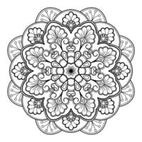 motif de mandala abstrait vectoriel