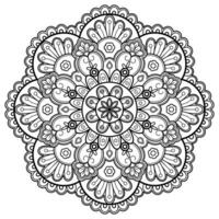 motif de mandala abstrait vectoriel