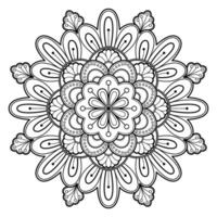 motif de mandala abstrait vectoriel