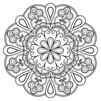 motif de mandala abstrait vectoriel