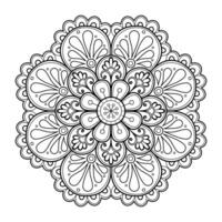 motif de mandala abstrait vectoriel