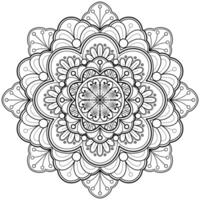 motif de mandala abstrait de vecteur. l'art sur le mur. livre de coloriage motif de dentelle le tatouage. conception pour une conception de chemise de peinture de papier peint et d'autocollant de tuile, ornement décoratif de cercle dans le style oriental ethnique vecteur