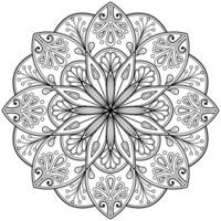 motif de mandala abstrait de vecteur. l'art sur le mur. livre de coloriage motif de dentelle le tatouage. conception pour une conception de chemise de peinture de papier peint et d'autocollant de tuile, ornement décoratif de cercle dans le style oriental ethnique vecteur