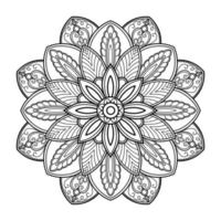 motif de mandala abstrait vectoriel