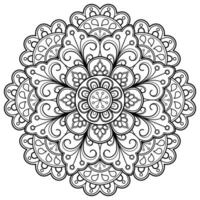 motif de mandala abstrait vectoriel