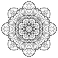 motif de mandala abstrait vectoriel