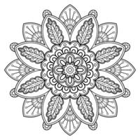 motif de mandala abstrait vectoriel