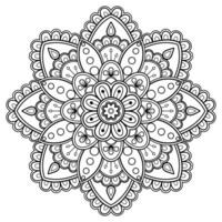 motif de mandala abstrait vectoriel