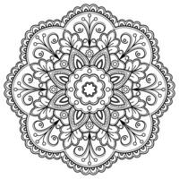 motif de mandala abstrait vectoriel