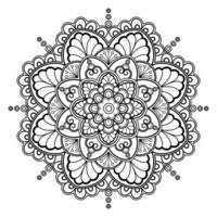 motif de mandala abstrait vectoriel