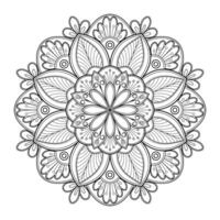 motif de mandala abstrait vectoriel