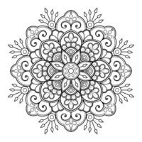 motif de mandala abstrait vectoriel