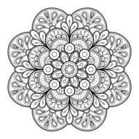 motif de mandala abstrait vectoriel