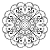 motif de mandala abstrait vectoriel