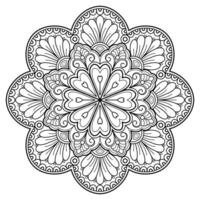 motif de mandala abstrait vectoriel