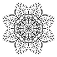 motif de mandala abstrait de vecteur. l'art sur le mur. livre de coloriage motif de dentelle le tatouage. conception pour une conception de chemise de peinture de papier peint et d'autocollant de tuile, ornement décoratif de cercle dans le style oriental ethnique vecteur