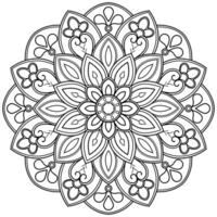 motif de mandala abstrait vectoriel