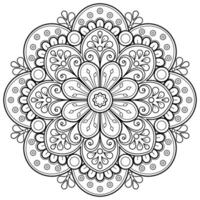 motif de mandala abstrait vectoriel