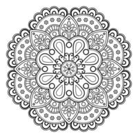 motif de mandala abstrait vectoriel