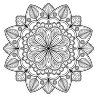 motif de mandala abstrait vectoriel