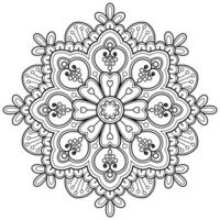 motif de mandala abstrait vectoriel