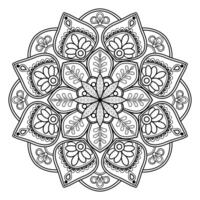 motif de mandala abstrait vectoriel