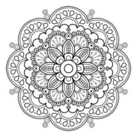 motif de mandala abstrait vectoriel