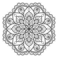 motif de mandala abstrait vectoriel