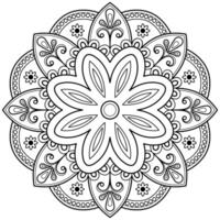 motif de mandala abstrait vectoriel