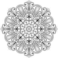 motif de mandala abstrait de vecteur. l'art sur le mur. livre de coloriage motif de dentelle le tatouage. conception pour une conception de chemise de peinture de papier peint et d'autocollant de tuile, ornement décoratif de cercle dans le style oriental ethnique vecteur