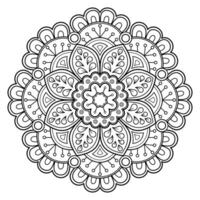 motif de mandala abstrait vectoriel