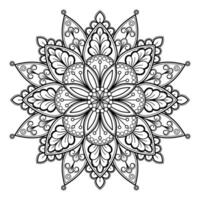 motif de mandala abstrait vectoriel