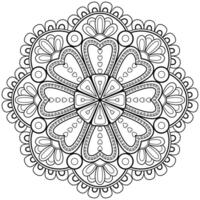 motif de mandala abstrait vectoriel