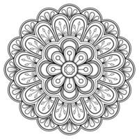 motif de mandala abstrait de vecteur. l'art sur le mur. livre de coloriage motif de dentelle le tatouage. conception pour une conception de chemise de peinture de papier peint et d'autocollant de tuile, ornement décoratif de cercle dans le style oriental ethnique vecteur