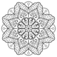 motif de mandala abstrait de vecteur. l'art sur le mur. livre de coloriage motif de dentelle le tatouage. conception pour une conception de chemise de peinture de papier peint et d'autocollant de tuile, ornement décoratif de cercle dans le style oriental ethnique vecteur