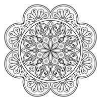 motif de mandala abstrait de vecteur. l'art sur le mur. livre de coloriage motif de dentelle le tatouage. conception pour une conception de chemise de peinture de papier peint et d'autocollant de tuile, ornement décoratif de cercle dans le style oriental ethnique vecteur