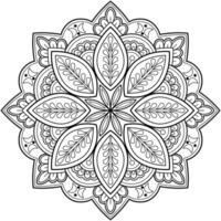 motif de mandala abstrait de vecteur. l'art sur le mur. livre de coloriage motif de dentelle le tatouage. conception pour une conception de chemise de peinture de papier peint et d'autocollant de tuile, ornement décoratif de cercle dans le style oriental ethnique vecteur